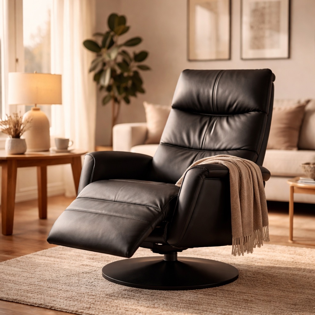 Maison Belle Relaxfauteuil Osaka - Zwart