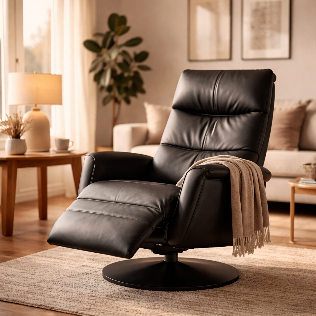 Maison Belle Relaxfauteuil Osaka - Zwart