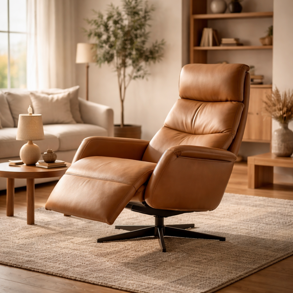 WonenXL Collection Elektrische relaxfauteuil Copenhagen - Camel
