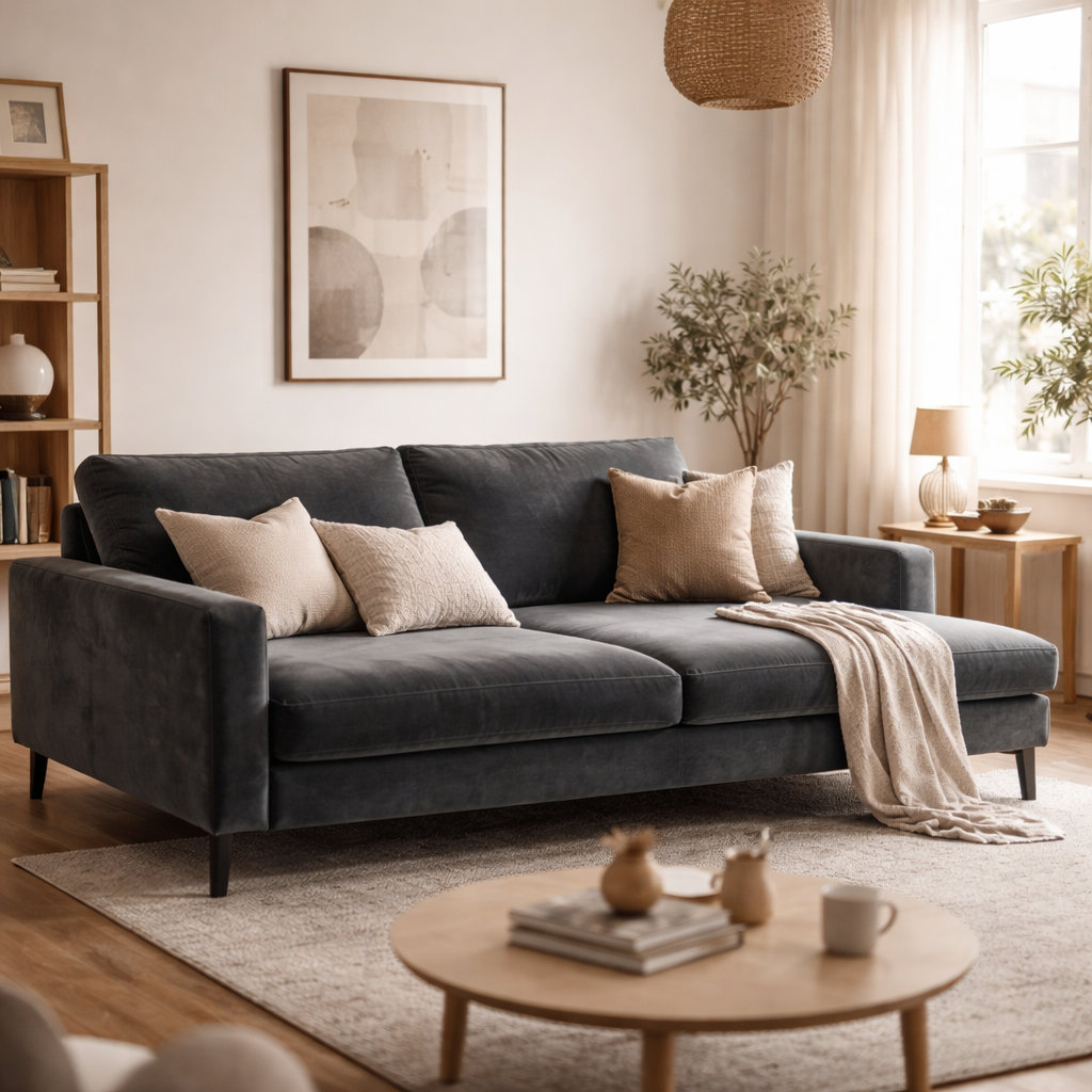 Maison Belle Slaapbank met opbergruimte Zurich - Donkergrijs