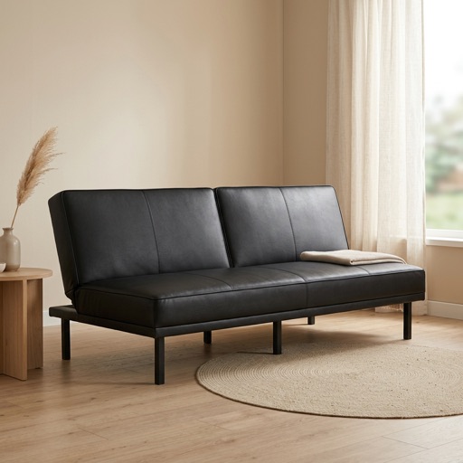Urban Loft Slaapbank Roma - Zwart