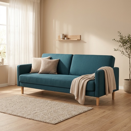 Dutch Design Co. Slaapbank Utrecht - Petrolblauw