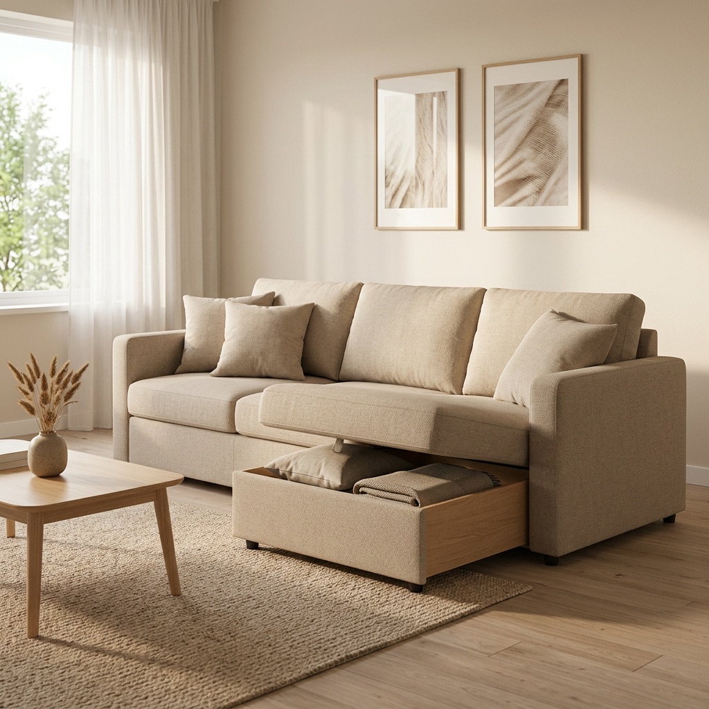WonenXL Collection Slaapbank Bergen - Beige