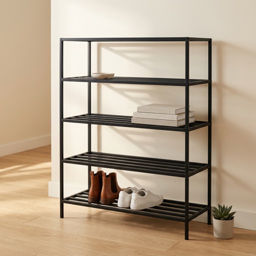 Urban Loft Schoenenrek Bergen - Zwart