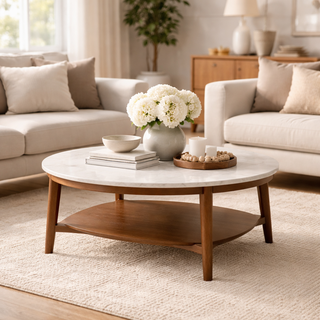 WonenXL Collection Salontafel set (2-delig) Ibiza - Wit