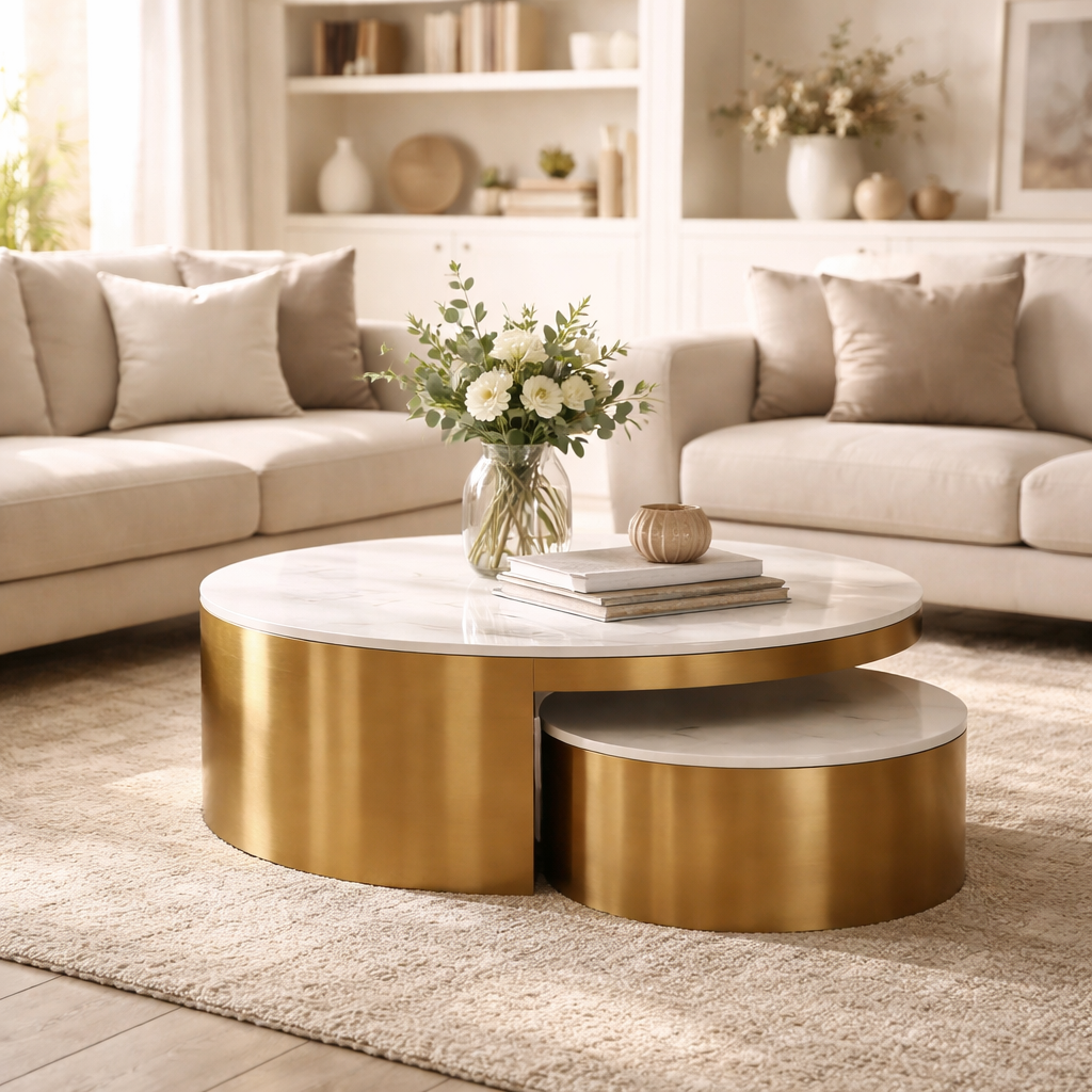 Nordic Living Salontafel Verona - Wit