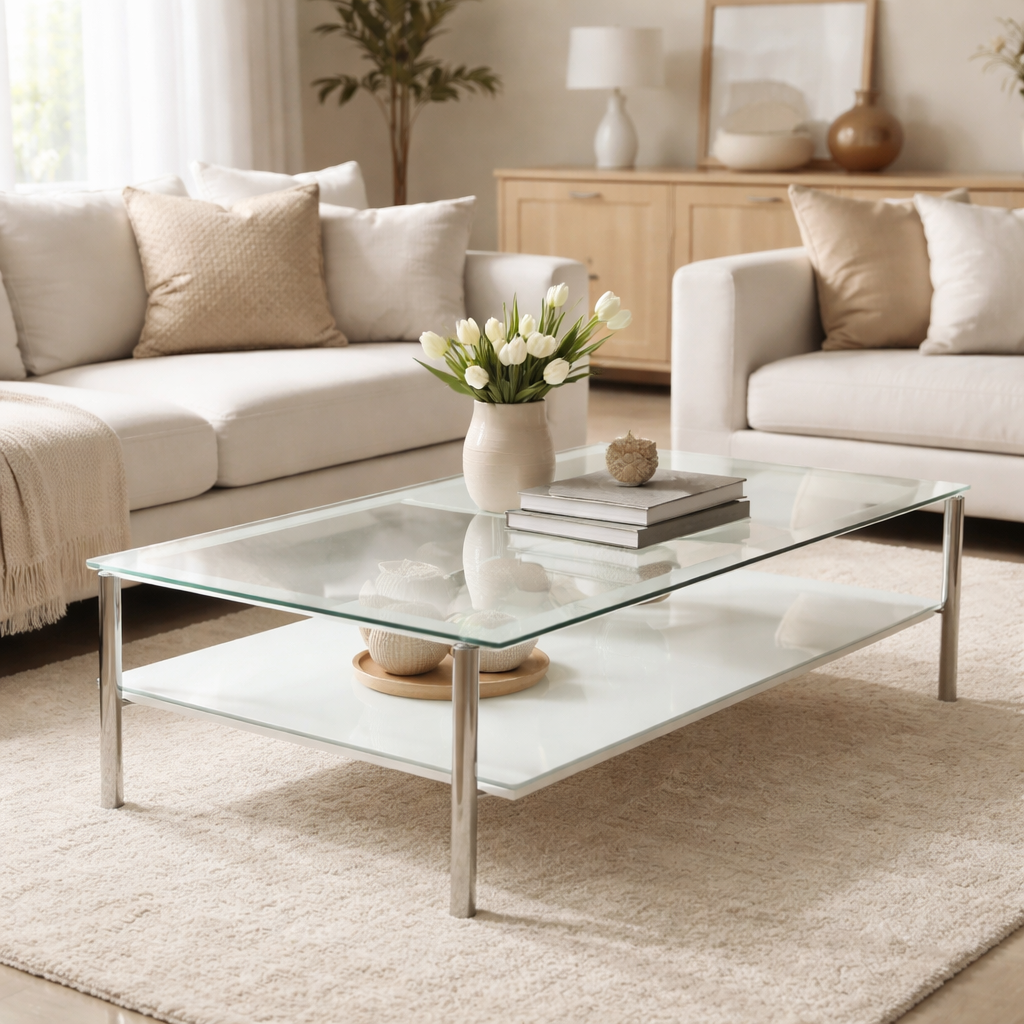 Zen Interiors Salontafel met opbergruimte Stockholm - Wit