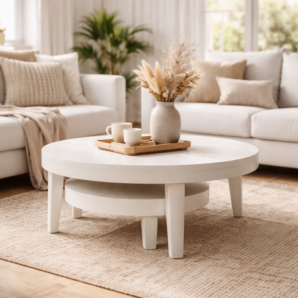 Urban Loft Salontafel met opbergruimte Porto - Wit