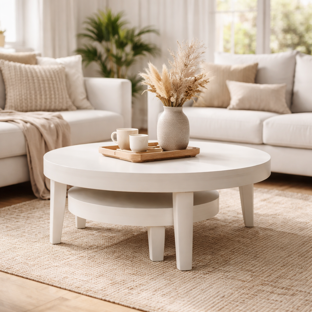 Urban Loft Salontafel met opbergruimte Porto - Wit