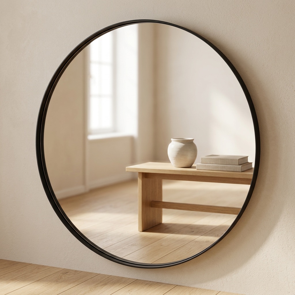 Urban Loft Wandspiegel Bergen - Zwart