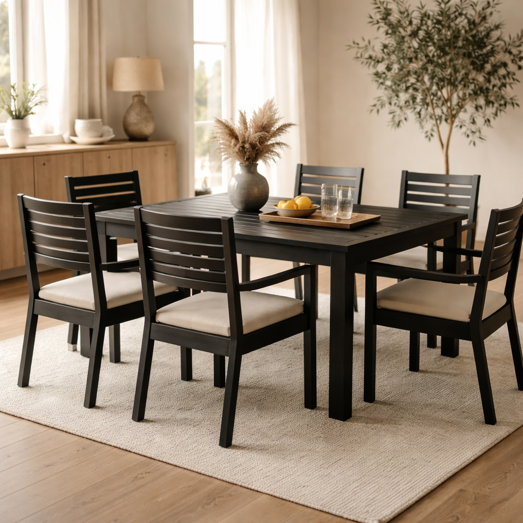 Nordic Living Tuintafel Provence - Zwart