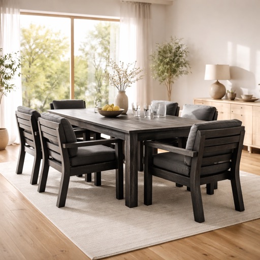 Urban Loft Tuinset 6-persoons Copenhagen - Antraciet