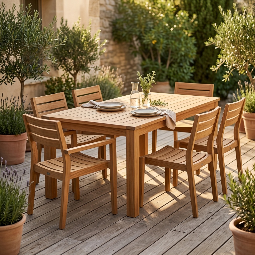 Timbercraft Tuinset 6-persoons Bali - Teak
