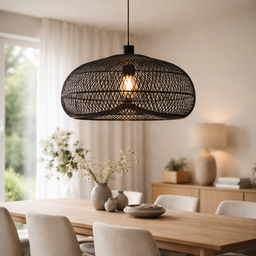 Nordic Living Vloerlamp Rotterdam - Bamboe