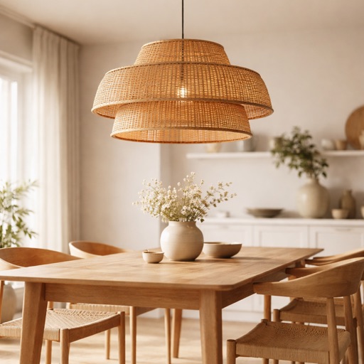 Nordic Living Hanglamp Camden - Rotan