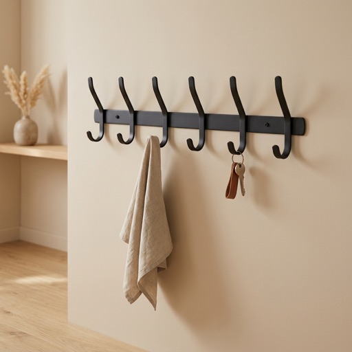 Urban Loft Wandhaken set Bergen - Zwart